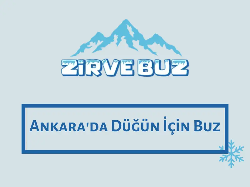 Ankara'da Düğün İçin Buz