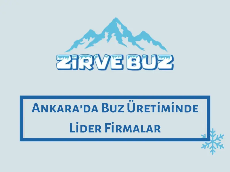 Ankara'da Buz Üretiminde Lider Firmalar